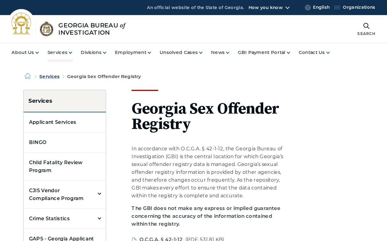 Heard County sex offender lookup information from the Georgia Bureau of Investigation
